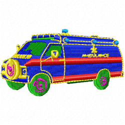 Ambulance Embroidery Design 1 Ambulance Embroidery Design 1